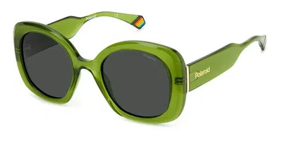 Polaroid Pld 6190/s 1ed/m9 Women's Sunglasses Green Size 52