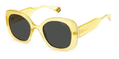Polaroid Pld 6190/s 40g/m9 Women's Sunglasses Yellow Size 52