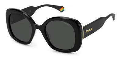 Polaroid Pld 6190/s 807/m9 Women's Sunglasses Black Size 52
