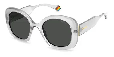Polaroid Pld 6190/s Kb7/m9 Women's Sunglasses Grey Size 52 In Gray