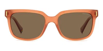 Polaroid Pld 6191/s Polarized 733/sp Men's Sunglasses Orange Size 54 In Brown