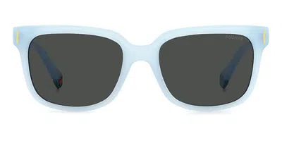 Polaroid Pld 6191/s Polarized Mvu/m9 Men's Sunglasses Blue Size 54