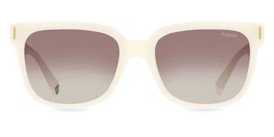 Polaroid Pld 6191/s Polarized Vk6/la Men's Sunglasses White Size 54