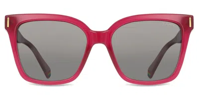 Polaroid Pld 6192/s Polarized Mu1/m9 Women's Sunglasses Pink Size 54 In Red