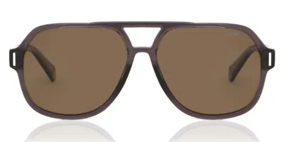 Polaroid Pld 6193/s Polarized Kb7/sp Men's Sunglasses Grey Size 57 In Gray