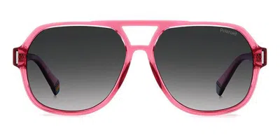 Polaroid Pld 6193/s Polarized Mu1/wj Men's Sunglasses Pink Size 57