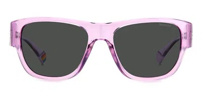 Polaroid Pld 6197/s Polarized 789/m9 Men's Sunglasses Purple Size 55 In Blue