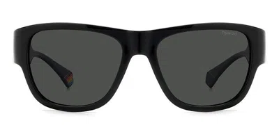 Polaroid Pld 6197/s Polarized 807/m9 Men's Sunglasses Black Size 55