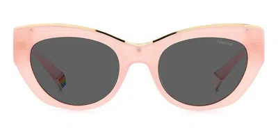 Polaroid Pld 6199/s/x Polarized 35j/m9 Women's Sunglasses Pink Size 50 In Brown