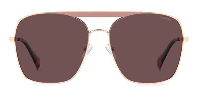 Polaroid Pld 6201/s/x Polarized 0y8/kl Women's Sunglasses Gold Size 59
