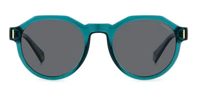 Polaroid Pld 6207/s Polarized Zi9/m9 Men's Sunglasses Blue Size 52