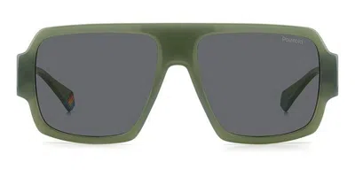 Polaroid Pld 6209/s/x Polarized 1ed/m9 Men's Sunglasses Green Size 55