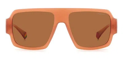 Polaroid Pld 6209/s/x Polarized 733/he Men's Sunglasses Orange Size 55