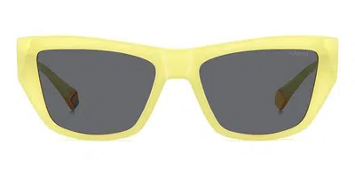 Polaroid Pld 6210/s/x Polarized 40g/m9 Women's Sunglasses Yellow Size 55