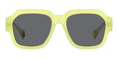 Polaroid Pld 6212/s/x Polarized 40g/m9 Men's Sunglasses Yellow Size 54
