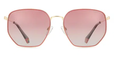 Polaroid Pld 6214/s/x Polarized Eyr/gc Men's Sunglasses Pink Size 56