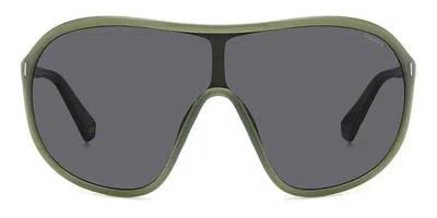 Polaroid Pld 6216/s Polarized 1ed/m9 Men's Sunglasses Green Size 99