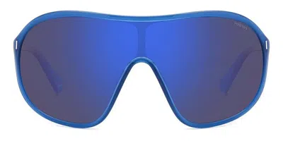 Polaroid Pld 6216/s Polarized Pjp/5x Men's Sunglasses Blue Size 99