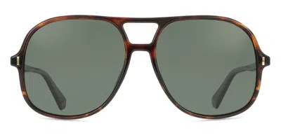 Polaroid Pld 6217/s Polarized 086/uc Men's Sunglasses Tortoiseshell Size 57 In Brown