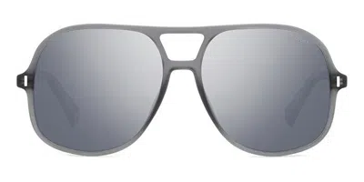 Polaroid Pld 6217/s Polarized Riw/ex Men's Sunglasses Grey Size 57 In Gray