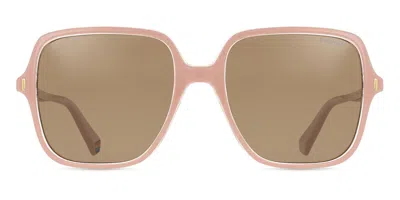 Polaroid Pld 6219/s Polarized 35j/sp Women's Sunglasses Pink Size 56