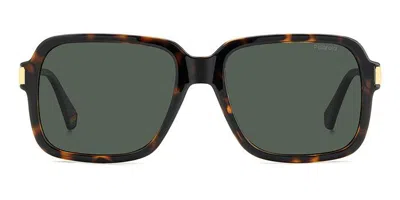 Polaroid Pld 6220/s/x Polarized 086/uc Men's Sunglasses Tortoiseshell Size 56 In Multi
