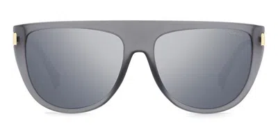 Polaroid Pld 6221/s/x Polarized Riw/ex Women's Sunglasses Grey Size 57 In Gray