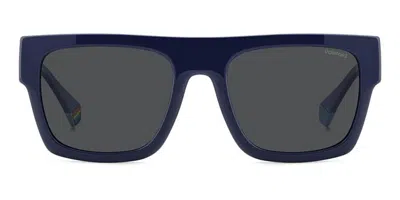 Polaroid Pld 6224/s/x Polarized Pjp/m9 Men's Sunglasses Blue Size 54