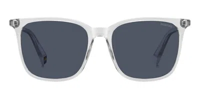 Polaroid Pld 6226/s Polarized 900/c3 Women's Sunglasses Clear Size 54 In Transparent