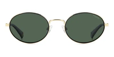 Polaroid Pld 6228/s/x Polarized 2m2/uc Men's Sunglasses Gold Size 53 In Green