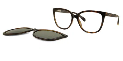 Polaroid Pld 6229/cs With Clip-on Women's Glasses, Tortoiseshell, Size 55 In Multi
