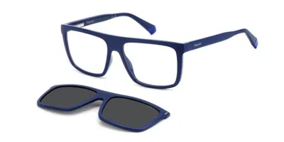 Polaroid Pld 6230/cs With Clip-on Men's Glasses, Blue, Size 56