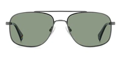 Polaroid Pld 6235/s/x Polarized Asr/uc Men's Sunglasses Grey Size 56 In Gray