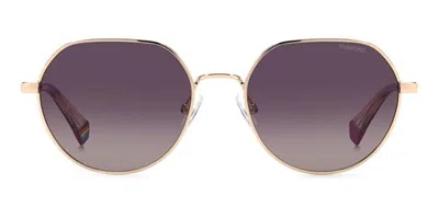 Polaroid Pld 6236/s/x Polarized S9e/jr Men's Sunglasses Gold Size 54