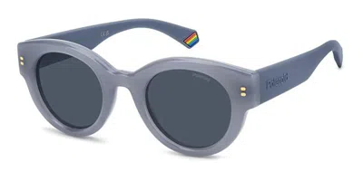 Polaroid Pld 6240/s/x Polarized Mvu/c3 Occhiali Da Sole Blu Per Uomo In Blue