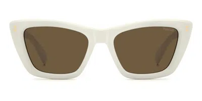 Polaroid Pld 6242/s/x Polarized Vk6/sp Occhiali Da Sole Bianchi Per Donna In White