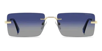 Polaroid Pld 6245/s Polarized Lks/z7 Occhiali Da Sole Oro Per Uomo In Gold