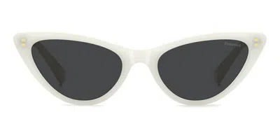 Polaroid Pld 6246/s Polarized Vk6/m9 Occhiali Da Sole Bianchi Per Donna In White