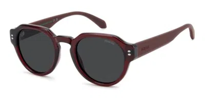 Polaroid Pld 6249/s/x Polarized Lhf/m9 Occhiali Da Sole Borgogna Per Uomo In Gold