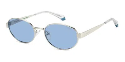 Polaroid Pld 6254/s/x Polarized 010/c3 Occhiali Da Sole Argentati Per Donna In Silver