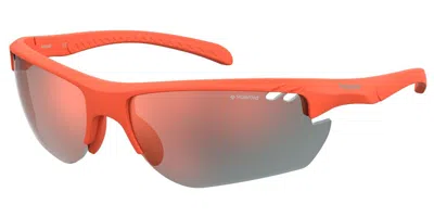 Polaroid Pld 7026/s 2m5/oz Occhiali Da Sole Arancioni Per Uomo In Red