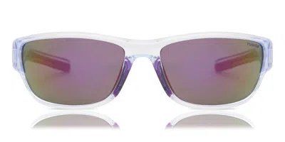 Polaroid Pld 7028/s 141/ai Occhiali Da Sole Chiari Per Uomo In Transparent