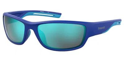 Polaroid Pld 7028/s Pjp/5x Occhiali Da Sole Blu Per Uomo In Blue