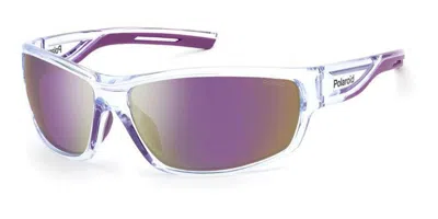 Polaroid Pld 7029/s 141/ai Occhiali Da Sole Chiari Per Uomo In Transparent
