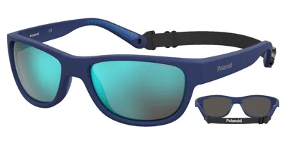 Polaroid Pld 7030/s Polarized Fll/5x Occhiali Da Sole Neri Per Uomo In Blue