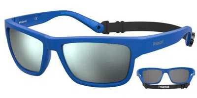 Polaroid Pld 7031/s Mvu/ex Occhiali Da Sole Per Uomo In Blue