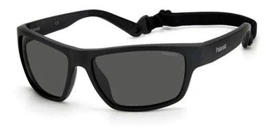 Polaroid Pld 7037/s 807/m9 Occhiali Da Sole Neri Per Uomo In Black