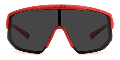 Polaroid Pld 7047/s Polarized 0z3/m9 Men's Sunglasses Red Size 99