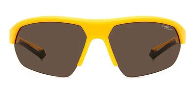 Polaroid Pld 7048/s Polarized 2v7/47 Men's Sunglasses Yellow Size 65