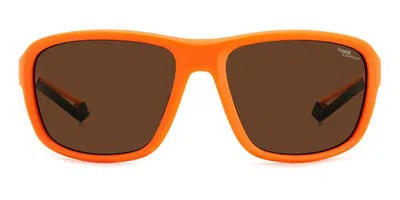 Polaroid Pld 7049/s Polarized 2m5/47 Men's Sunglasses Orange Size 62
